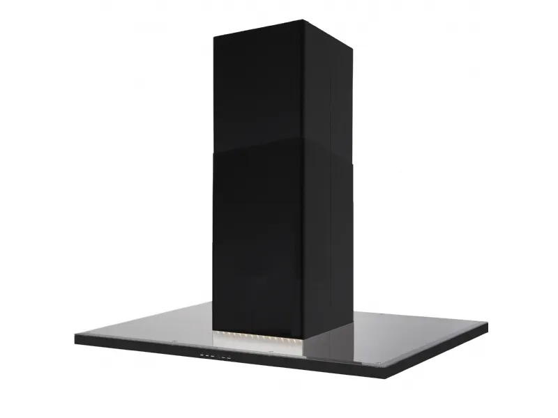 SILVERLINE Nordic Dark Ada SL 4250-90 SR - Panser - Island - bredde: 90 cm - dybde: 60 cm - ekstraksjon og resirkulasjon (-) - svart