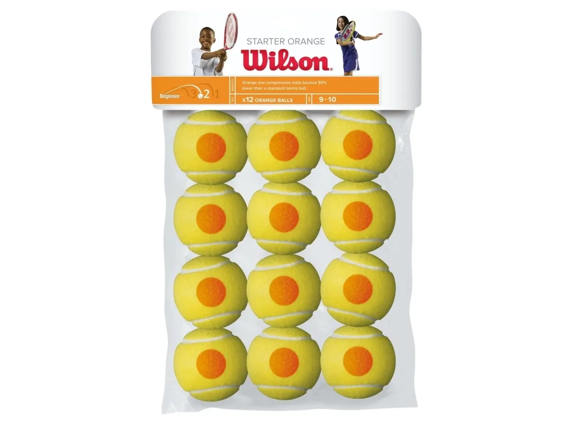 Wilson Starter oransje tennisballer, 3 stk