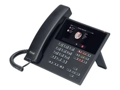 Auerswald COMfortel D-400 - VoIP-telefon med anrops-ID/samtale venter - treveis anropskapasitet - SIP, RTP, SRTP, SIPS - 6 linjer - svart