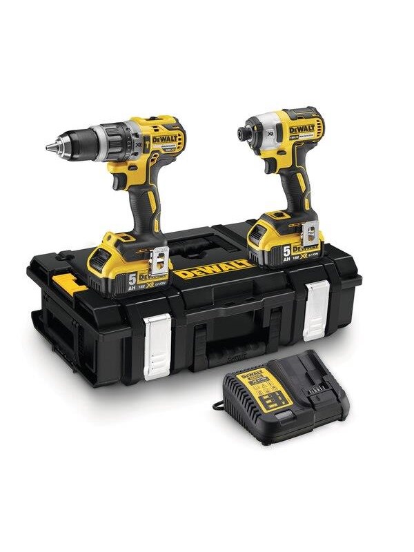Dewalt 18V XR Brushless Twin Kit 2 x 5Ah