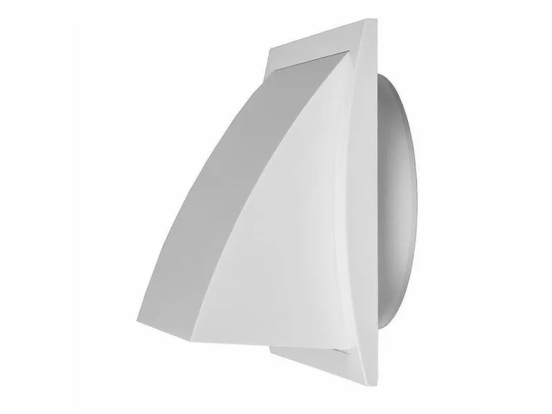 Europlast ventilasjonsrist i plast 148x153 mm Ø100 mm