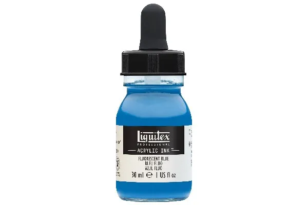 Proff. akrylfarge 30 ml fluorescerende blå 984