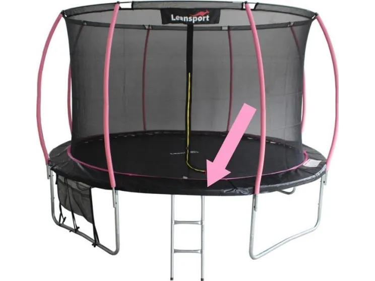 Lean Sport fjærmontering til trampoline Sport Max 8ft svart/rosa