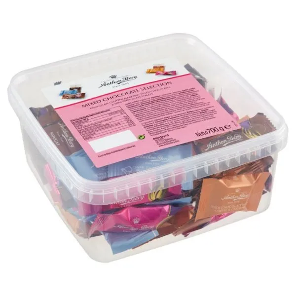 Anthon Berg Chocolate Selection Ass. 700g i plastbøtte