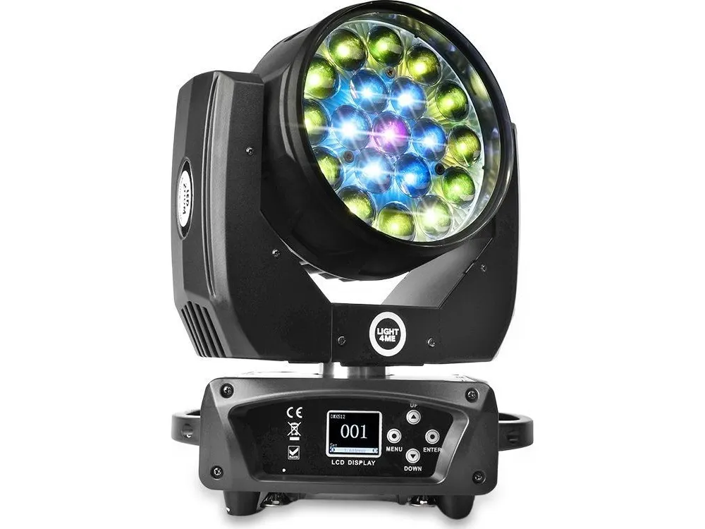 LIGHT4ME ZOOM WASH 19x15W bevegelig LED RGBW