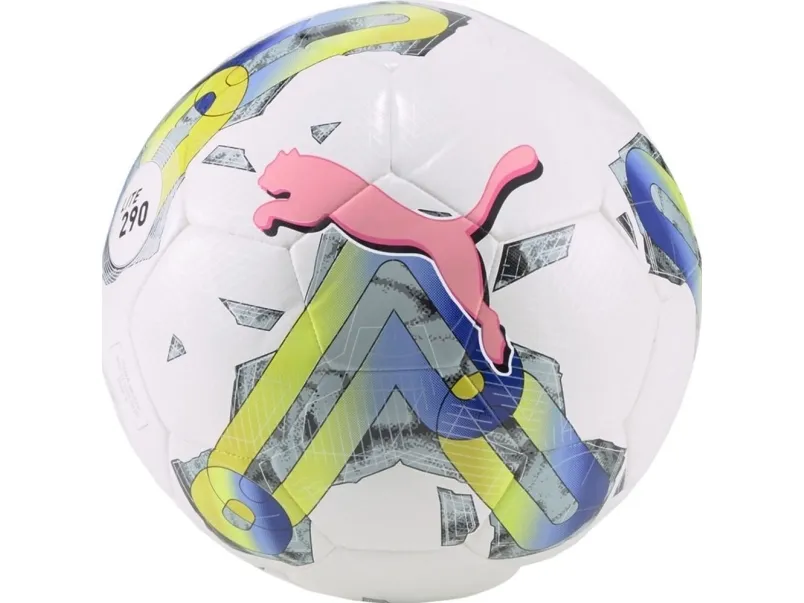 Puma fotball Orbita 5 Hybrid Lite hvit-grønn-rosa 290 83785 01 4