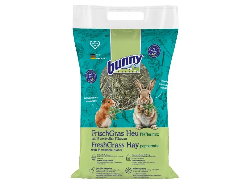 Bunny Nature FreshGrass høy med peppermynte (500 g)