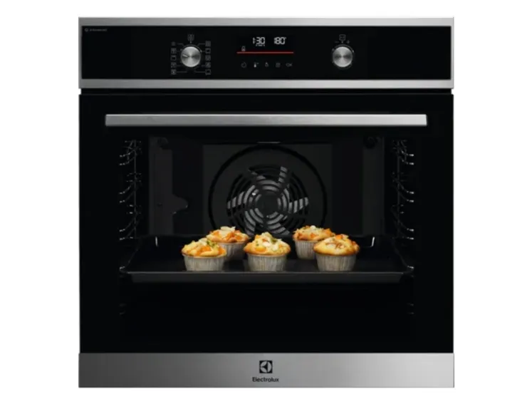 Electrolux EOD6P66X, Medium, Elektrisk ovn, 72 l, 3490 W, 72 l, Vifteaktivert