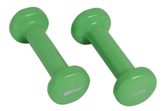 Schildkröt Fitness 960004, Fast vekt Dumbbell, Grønn, 500 g, 2 stykker