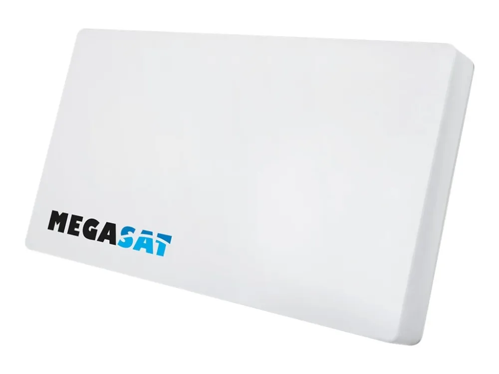 Megasat Profi-Line D1 - Antenne - flat, parabolic - TV - 33 dBi (for 12.75 GHz) - Enkel LNB - kan monteres på vegg, mast, vindu