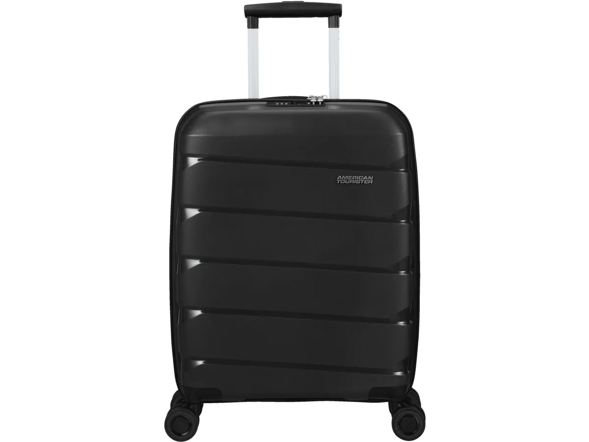 American Tourister Air Move, Tralle, Hard overflate, Sort, Kabin, Polyester, Polypropylen (PP), Resirkulert polyester