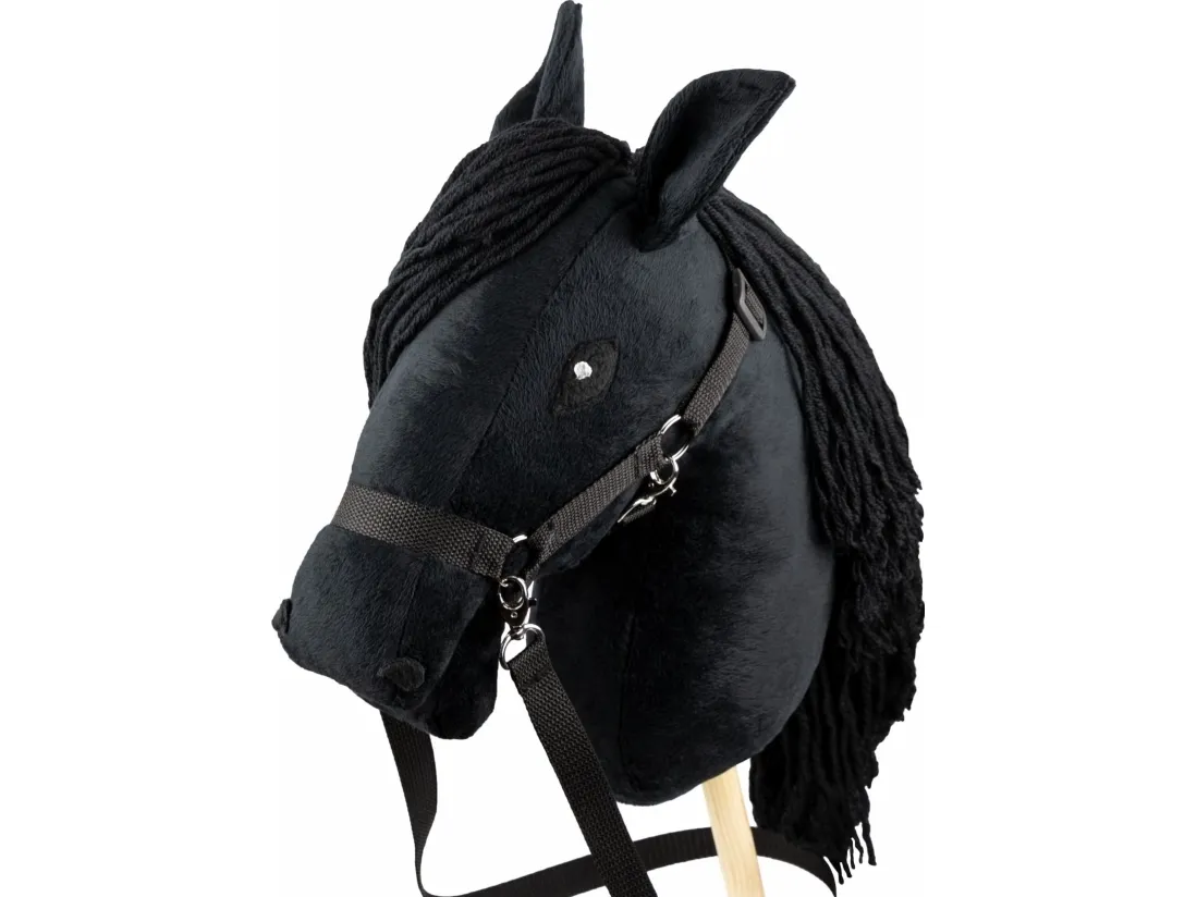 Hobby Horse Skippi hest på pinne svart
