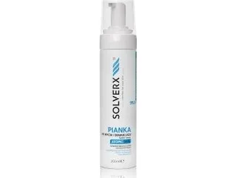 SOLVERX_Atopic Hudskum for vask og fjerning av sminke fra ansikt og øyne for atopisk hud 200ml