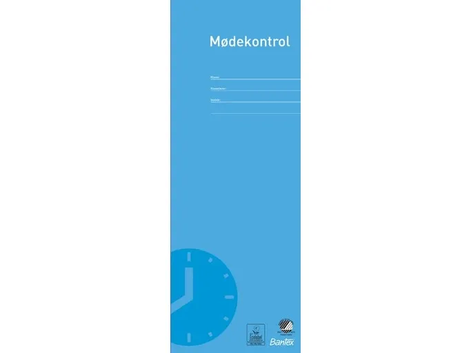 Mødekontrolbog Bantex