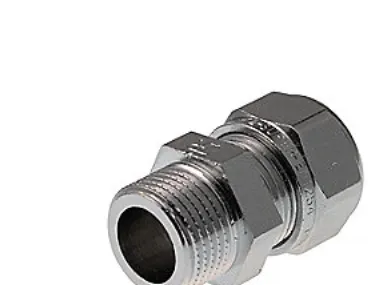 Overg. 1/2 - 15 MM M/np. - Forkr. Kompressions Fit.