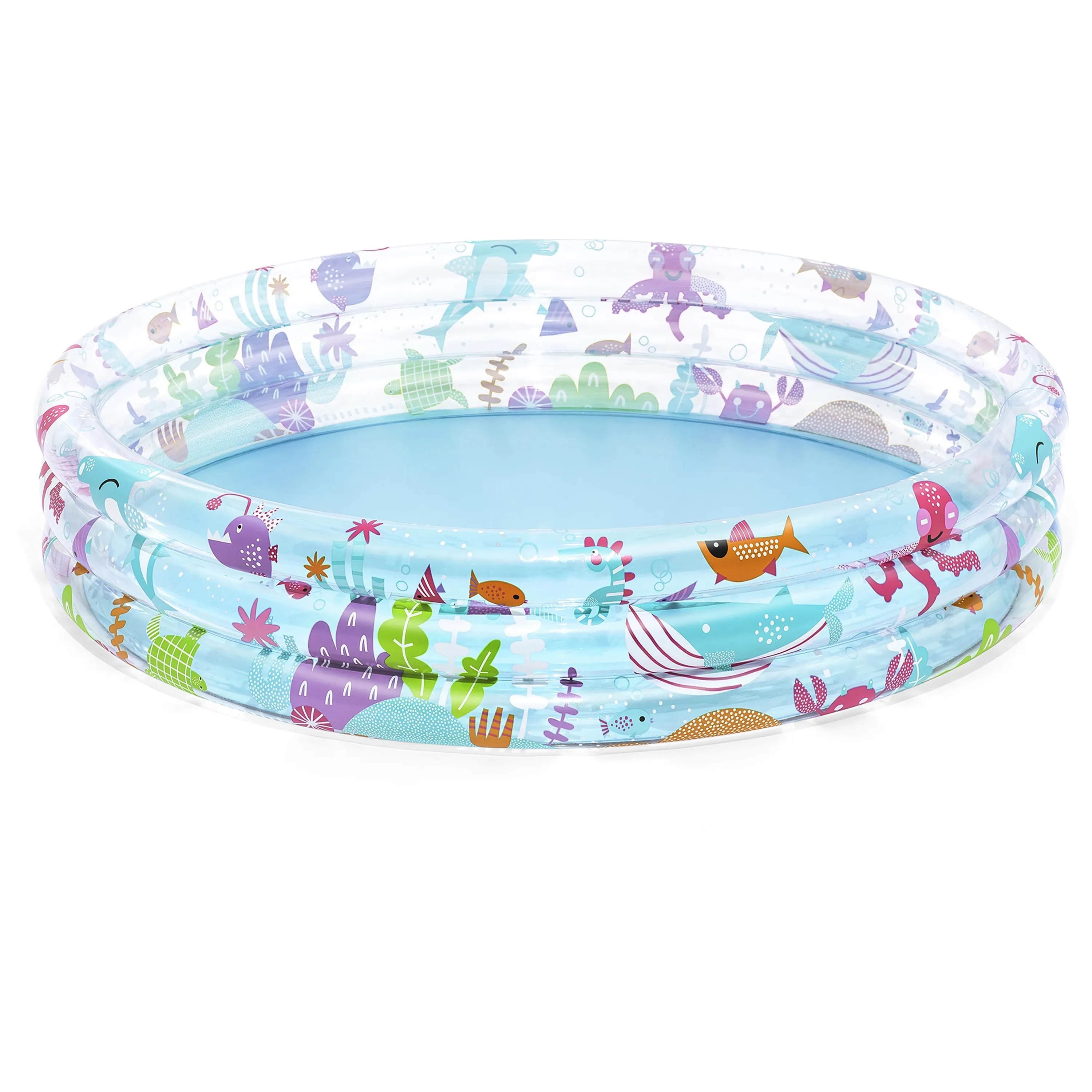 Bestway 51004 / 25, Oppblåsbart basseng, 282 l, Rund, 2 år, Underwater, PVC