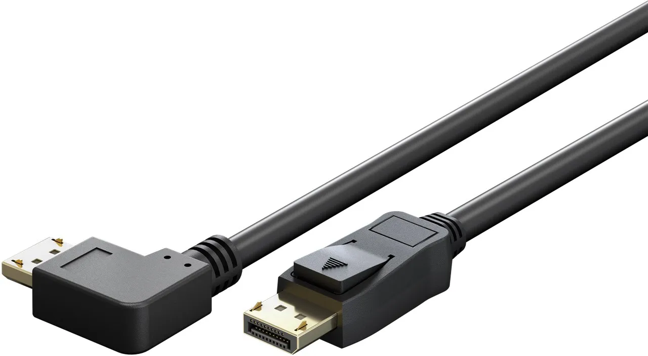 Goobay 77053, 2 m, DisplayPort, DisplayPort, Hankjønn, Hankjønn, 7680 x 4320 piksler