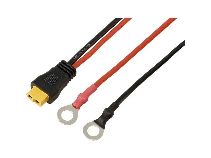 Ringkabelsko for XT60-tilkoblingskabel 0,25 m TC-13619316 sort/rød TRU COMPONENTS (1 stk.)