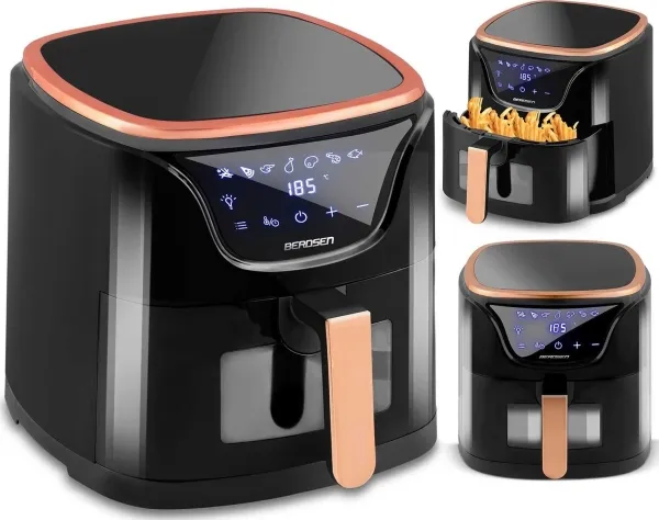 Berdsen Air Fryer BD-652 Air Fryer Sort og Gull