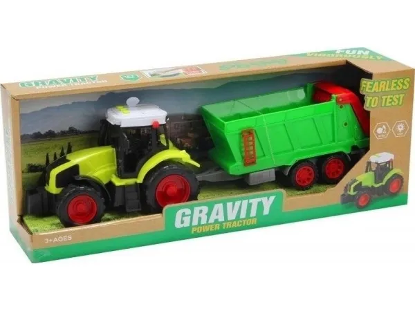 Trifox traktor med tilhenger og lyd