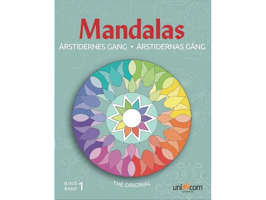 Malebog Årstidernes Gang med Mandalas Bind 1 - Tegnebog | Språk: Dansk