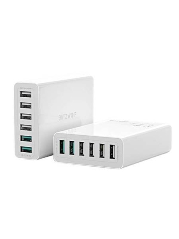 BlitzWolf Charger 6x USB Blitzwolf BW-S15 QC 3.0 60 W (white)