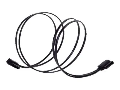 SilverStone CP11 - SATA-kabel - Serial ATA 150/300/600 - SATA (hunn) til SATA (hunn) - 50 cm - 90° kontakt - svart