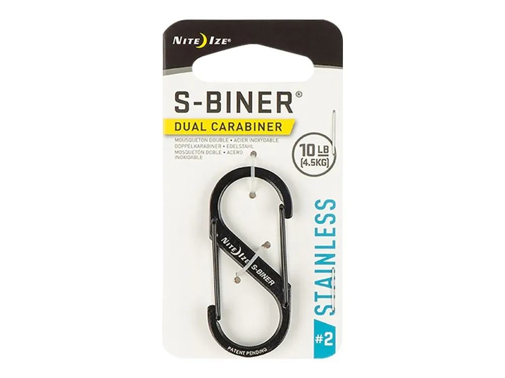 Nite Ize S-Biner Dual Carabiner #2 - Karabinerklips - svart