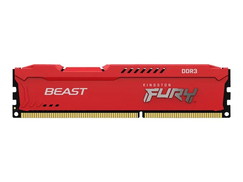 Kingston FURY Beast - DDR3 - modul - 8 GB - DIMM 240-pin - 1866 MHz / PC3-14900 - CL10 - 1.5 V - ikke-bufret - ikke-ECC - rød