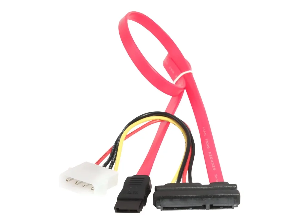 Gembird - SATA-kabel - Serial ATA 150/300/600 - SATA-kombo (hunn) til 4-pin intern strøm, SATA - 35 cm