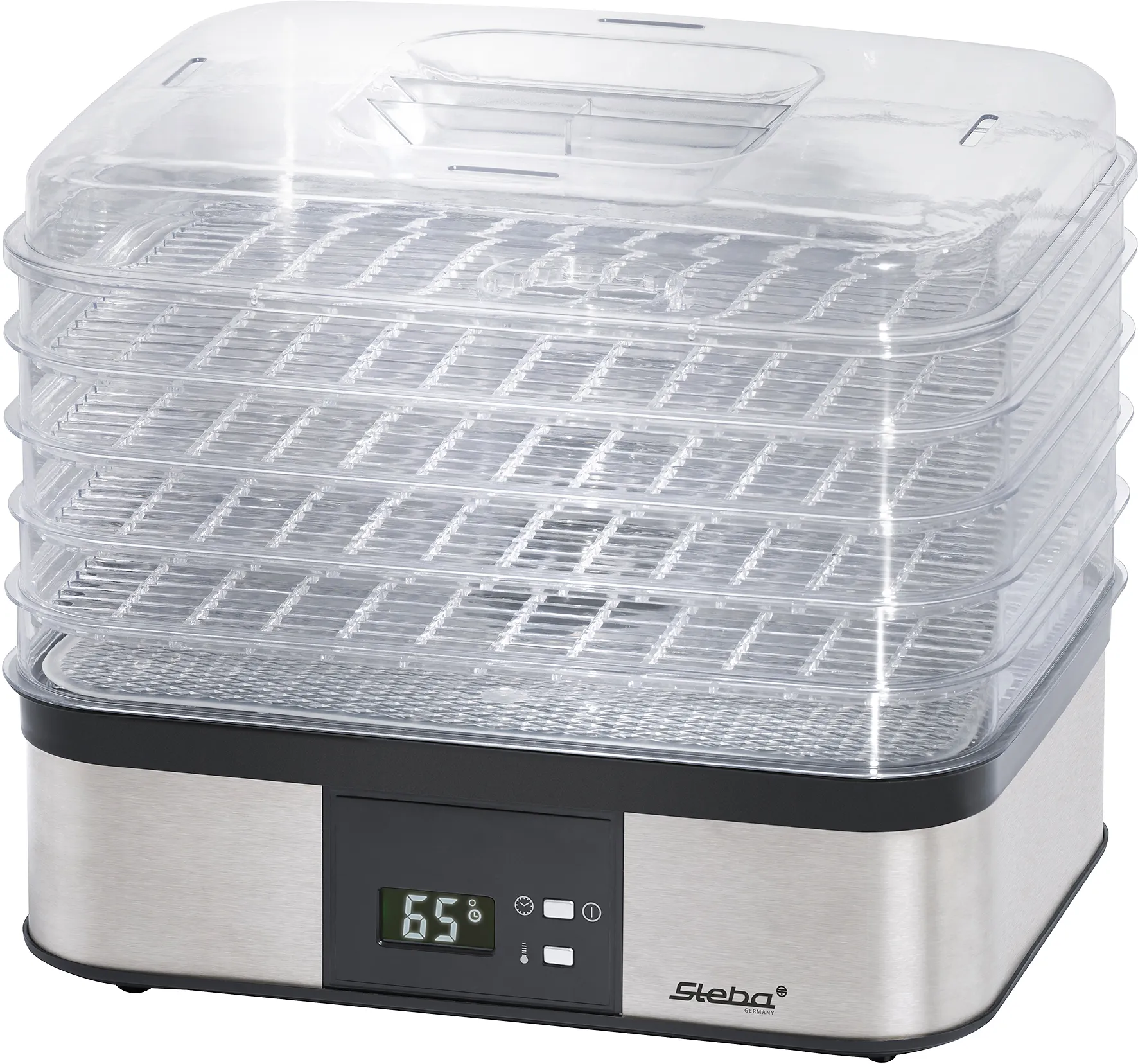 Steba ED 5 - Matdehydrator - 350 W - rustfritt stål / svart