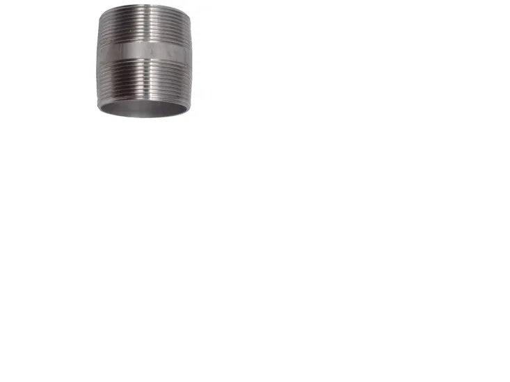 Nippelrør 1 1/4x80mm AISI316