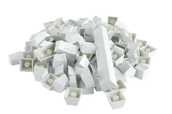 Glorious PC Gaming Race Mechanical Keyboard Keycaps, Tastaturtaster, Akrylonitril-butadien-styren (ABS), Hvit