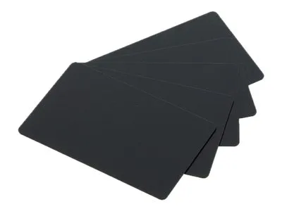 Evolis - Ikke-plastifisert polyvinylklorid (PVC-U) - 30 mille - matt svart - 86 x 54 mm 500 kort kort - for Evolis Quantum 2 Standard
