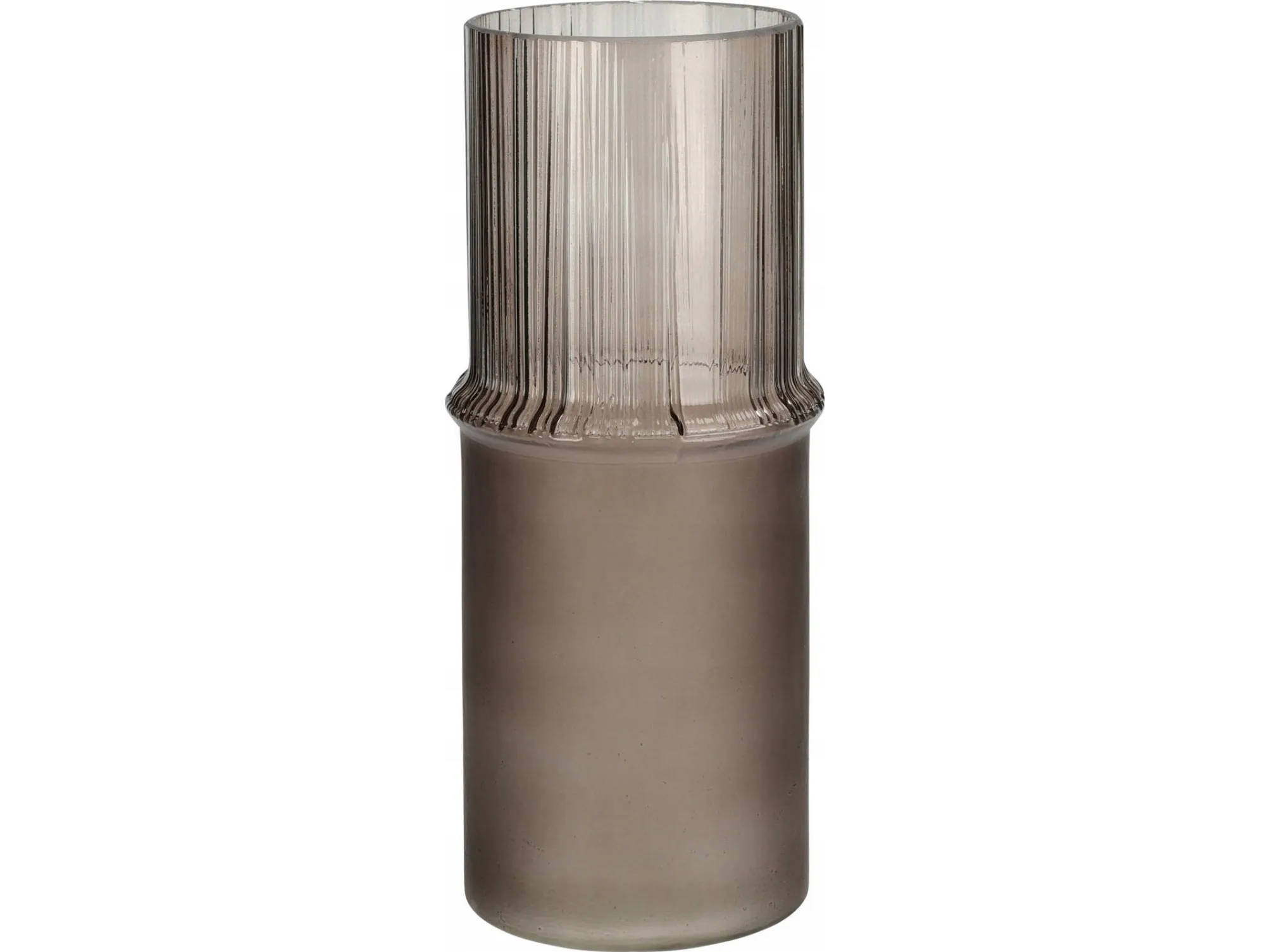 Home Styling Collection glassvase tube MATTE Ø 10,8 × 25 cm