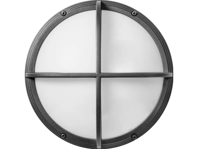Ocus kryss 12W LED 6W-12W, 3000-3500-4000K, mikrobølgesensor, RAL7024