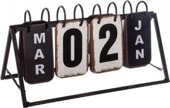 Innredning til hjemmet Dekorativ sirkulær kalender til skrivebordet ditt