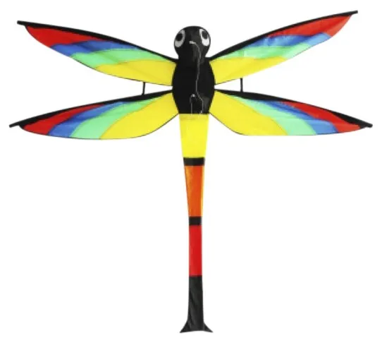 Dragonfly 3D drage til børn fra 6 år, 110 x 144 cm