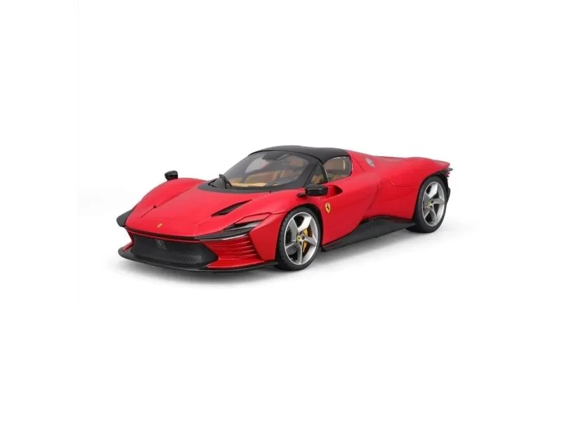 BBURAGO Ferrari Sig. Daytona SP3 1:18 rot, Superbil, Montert på forhånd, 1:18, Ferrari Signature Daytona SP3, Alle kjønn, Metall, Plast