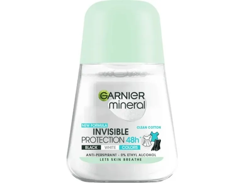 Garnier 48h Mineral Invisible Rollon 50 Ml Antiperspirant