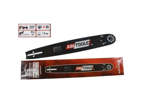 AWTools styreskinne til sag 40 cm 16 1,5mm 0,058 .325 (AW80052)