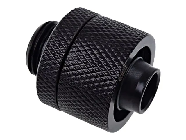 Alphacool Eiszapfen Connector Series Straight Socket 16/10mm - Armatur for væskekjølesystemkompresjon - mørkesvart