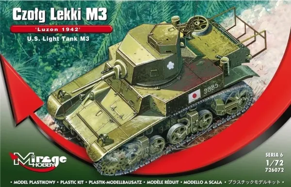 Mirage Light Tank M3 Luzon 1942 amerikansk