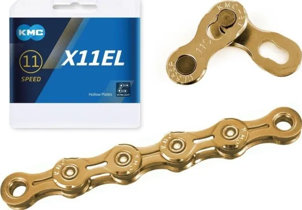 Grandine KMC X11EL Ti-N Gold 11-trinn 118 ledd