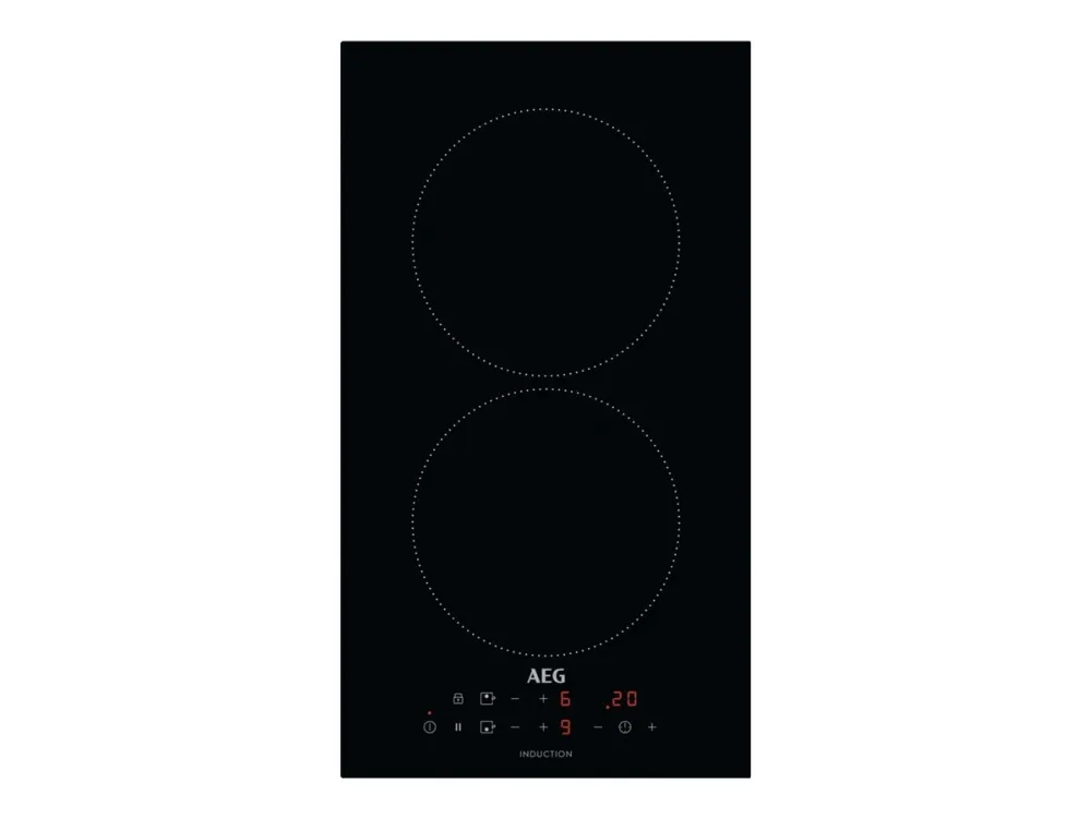 AEG 3000 Series IKB32300CB - Induksjonskomfyrtopp - 2 plater - Nisje - bredde: 27 cm - dybde: 49 cm - uten ramme - svart
