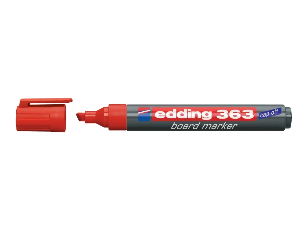 edding 363 board - Markør - for brett - rød - fargeblekk - 1-5 mm