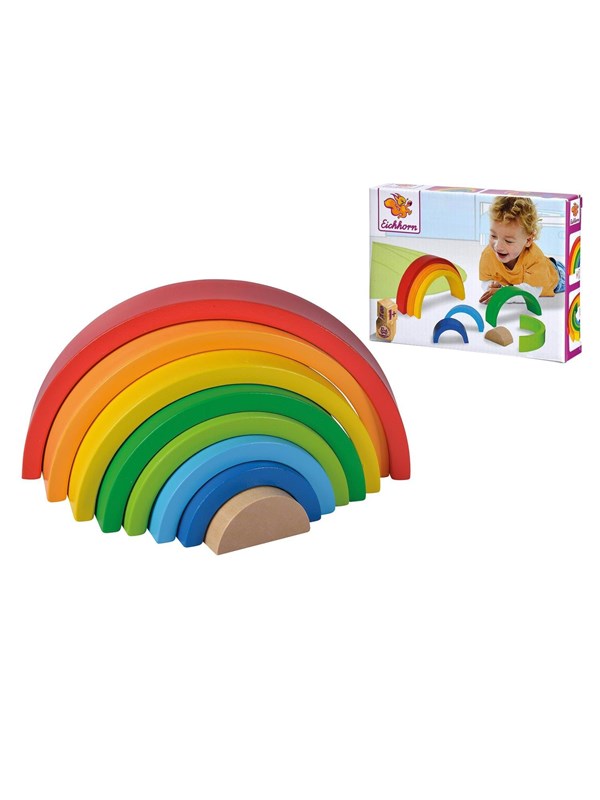 Eichhorn Wooden Stackable Rainbow 8 pcs.