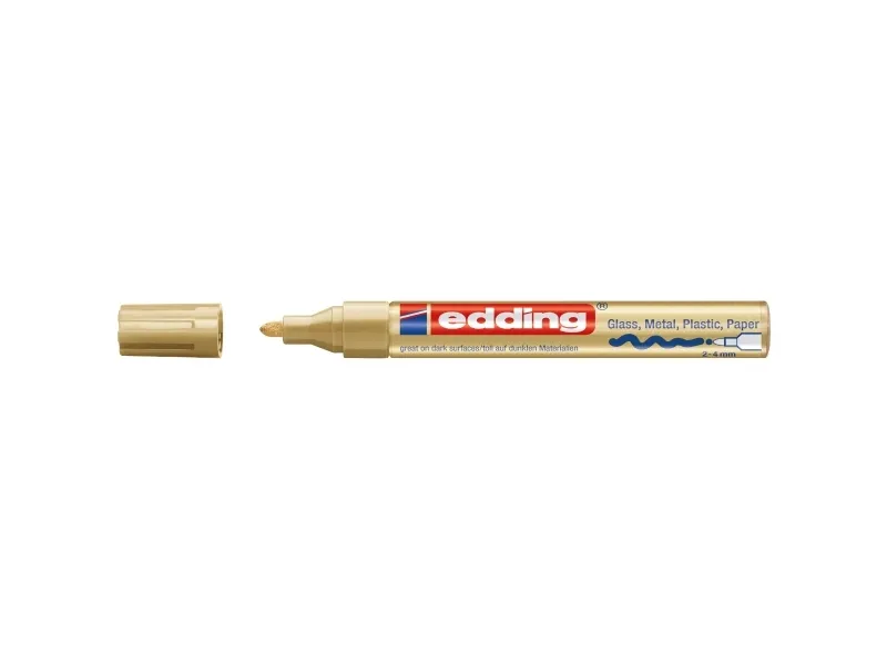 Paintmarker, Edding® 750, rund spids, 2-4 mm, guld