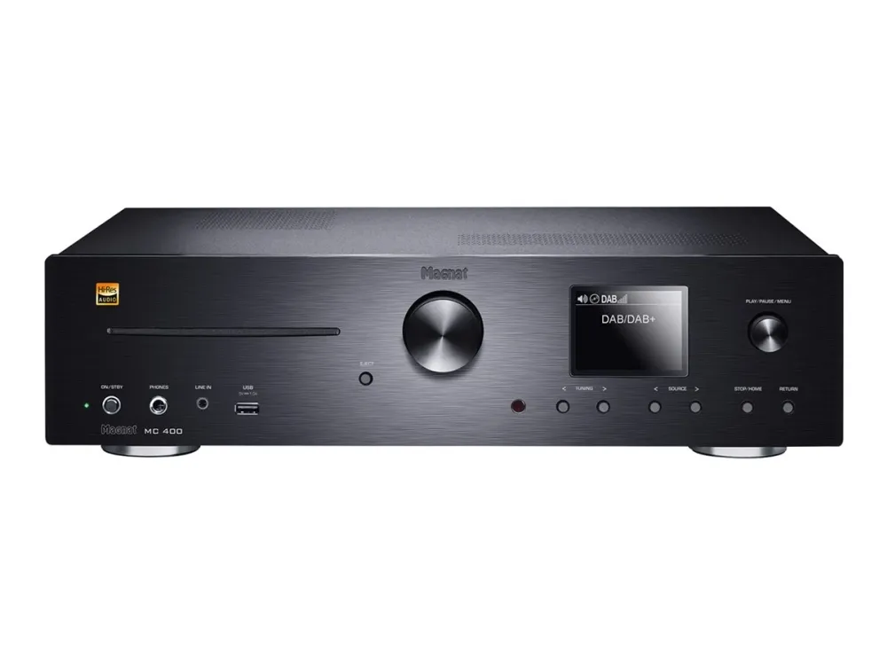 Magnat MC 400 sort CD-spiller, internettradio, DAB+, FM, nettverksspiller, BT