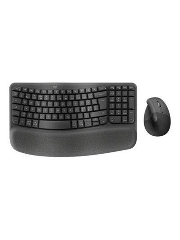 Logitech Wave Keys and Lift Combo - Tastatur & Mussett - Nordisk - Svart